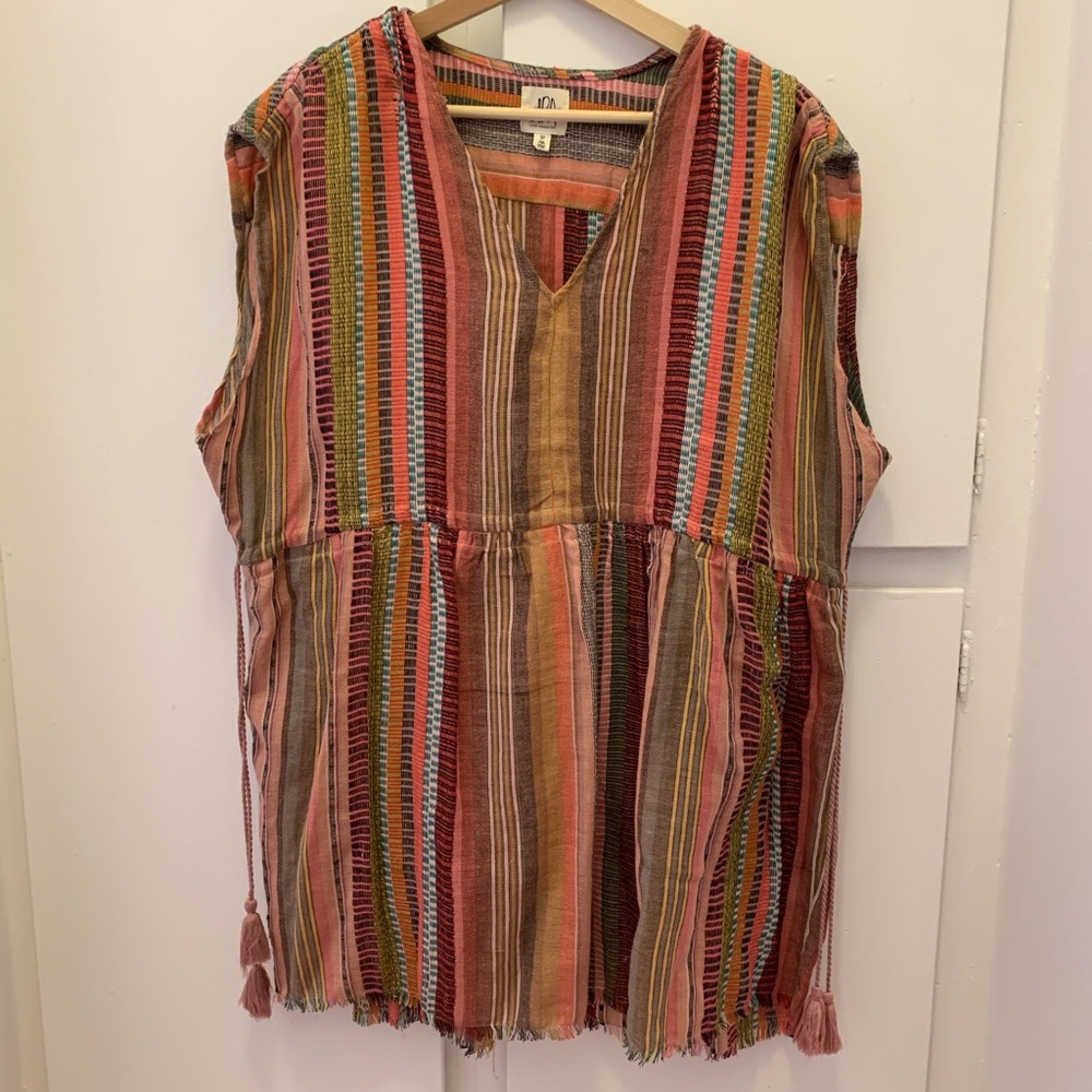 EUC multicolored sundress/cover up